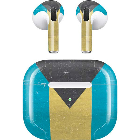 Bahamas Flag Distressed Apple AirPods (3rd Gen 2021) Skin